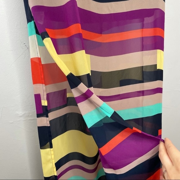 Guess Colorblock striped maxi slip dress, Small - Picture 6 of 8